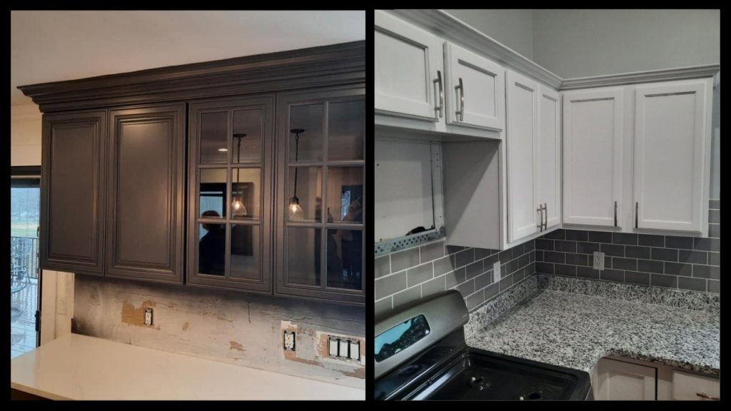 Refinish Old Kitchen Cupboards