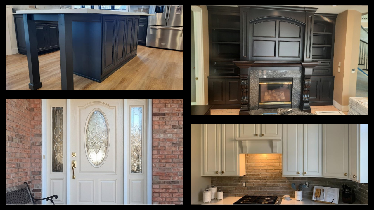 Exterior Door Spray Painting