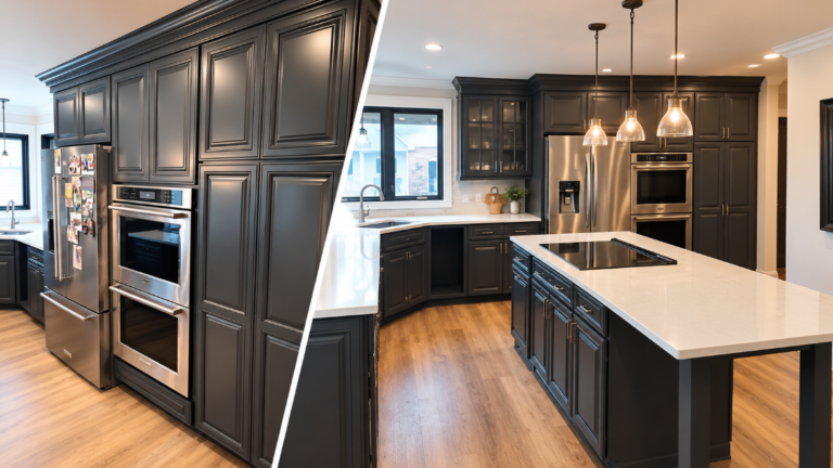 Spray Paint Metal Cabinets
